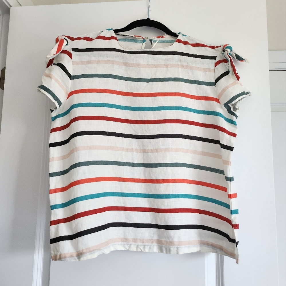 Zara Basic colorful striped shirt